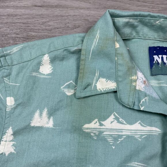 The Nutter Shirt Mens Large Green Chubbies Hawaiian Beach Casual Button - Picture 4 of 14